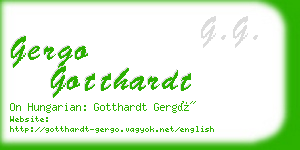 gergo gotthardt business card